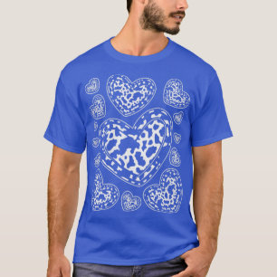 Kokor för djurutskrift i Kow Mönster T Shirt