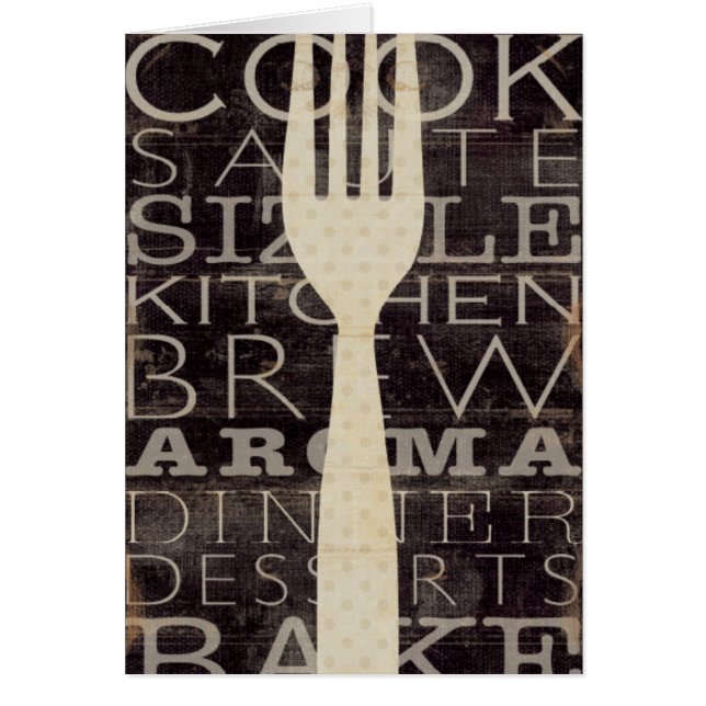 Kökord Hälsningskort (Framsidan)