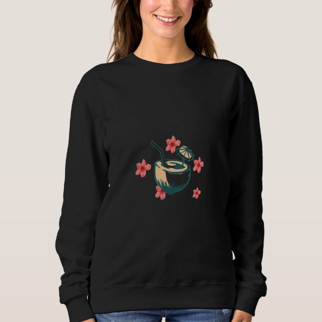 Kokos Semester Sommar T Shirt (Framsida)