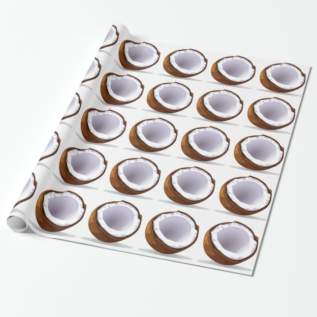 Kokosnöt Presentpapper (Utrullad)