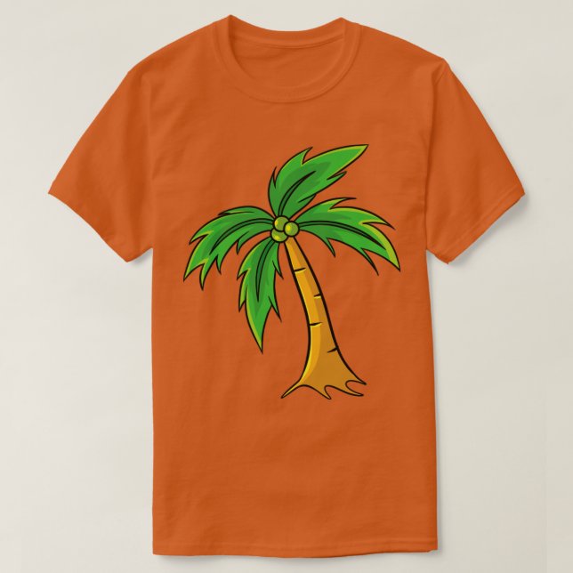 kokosnöt träd t shirt (Design framsida)