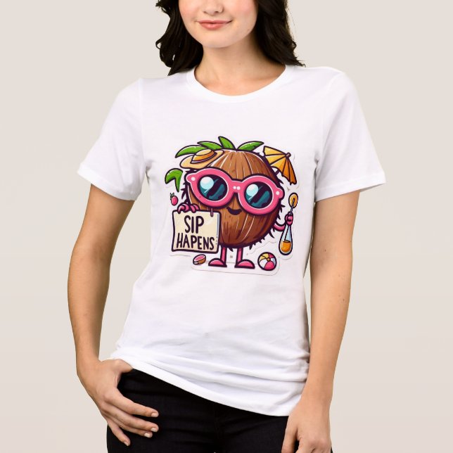 kokosnöt utan svamp t shirt (Framsida)
