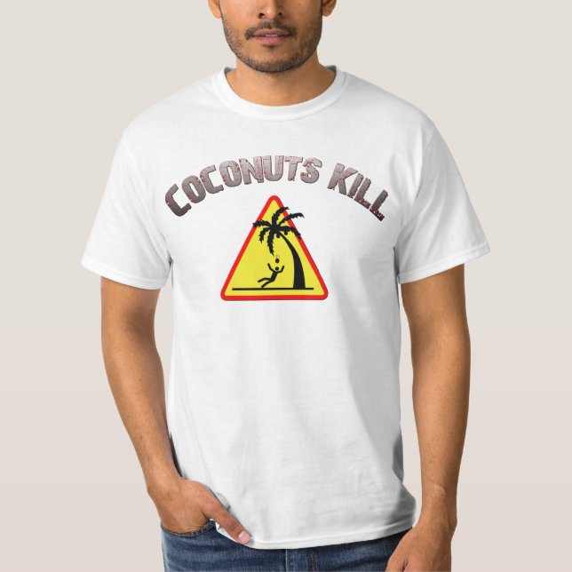 Kokosnötdöda - grundläggande manar skjorta tee shirt (Framsida)