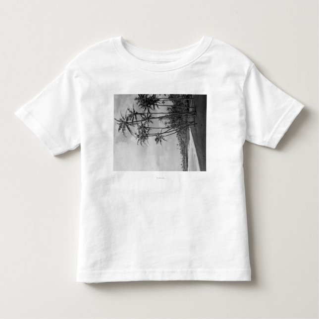 Kokosnöthandflatan - hawaianska öar fotograferar t-shirt (Framsida)