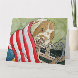 Kokosnöts Äventyr: decemberkort 8,5" x 11" Tack Kort