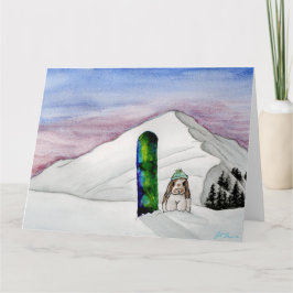 Kokosnöts Äventyr: januari-kort 8,5" x 11" Tack Kort