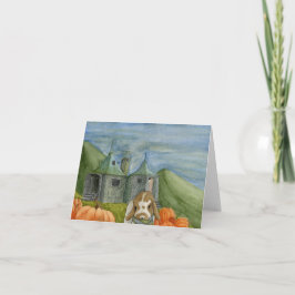 Kokosnöts Äventyr: Oktober-kort 4" x 5,6" Helgkort