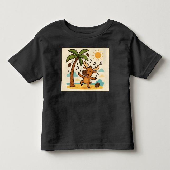 Kokosnötskaos – Dansfest T-shirt för barn sommar (Framsida)