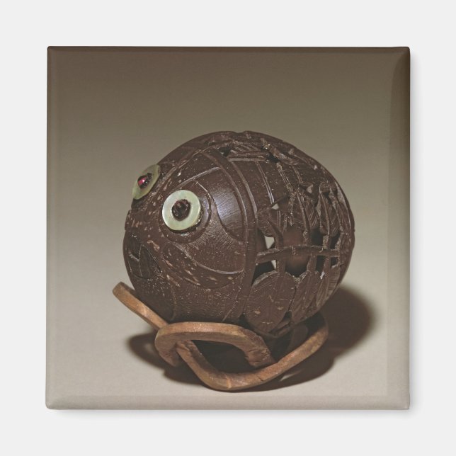 Kokosnötsoppad i ansikte, c.1895 magnet (Framsidan)