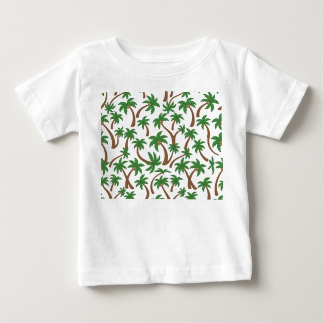 kokosnötter träd mönster t shirt (Framsida)