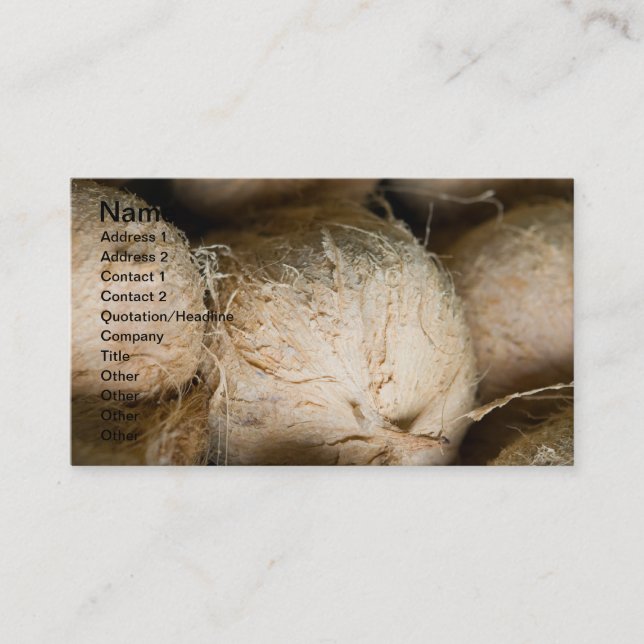 Kokosnötter Visitkort (Framsida)