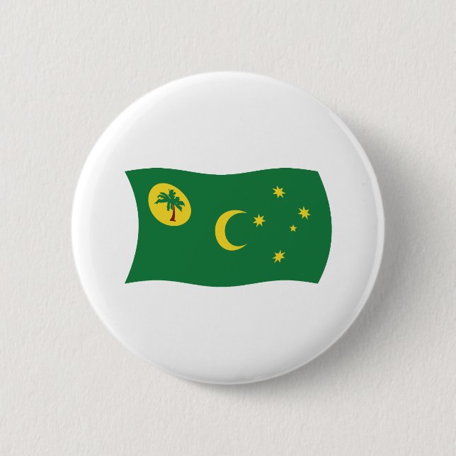 Kokosöarnas flagga knapp (Framsida)