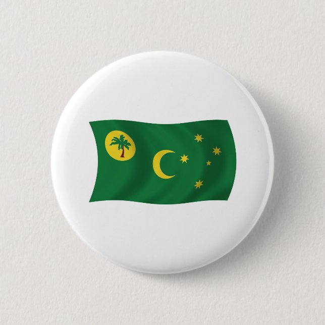 Kokosöarnas flagga knapp (Framsida)