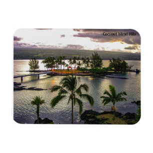 Kokosön Hilo Hawaii Magnet