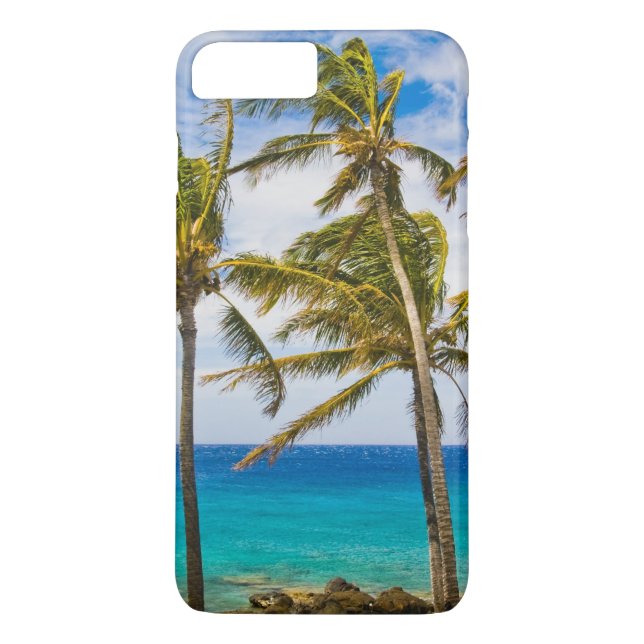 Kokospalmer (Cocos nucifera) som svajar i Case-Mate iPhone Skal (Baksida)