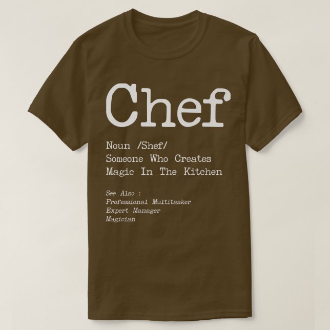 Kökost för kokning t shirt (Design framsida)
