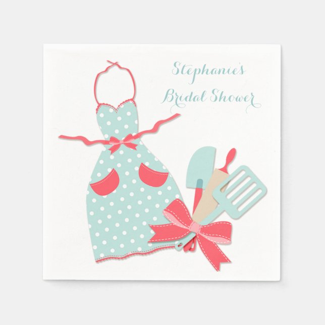 Köks Apron och Utensils Pappersservett (Framsidan)