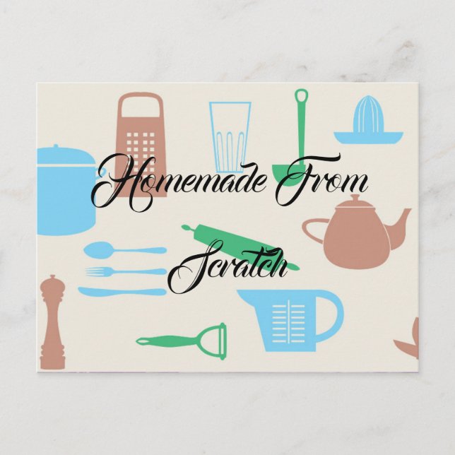 Köks Chef Food Dinner Destiny's Destiny Vykort (Framsida)