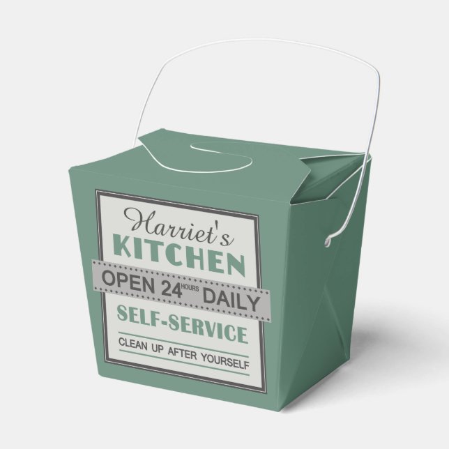 Köks - eget namn - förmånslådor presentaskar (Framsidan Sidan)