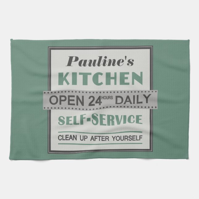 Köks - eget namn - handduk kökshandduk (Horisontell)