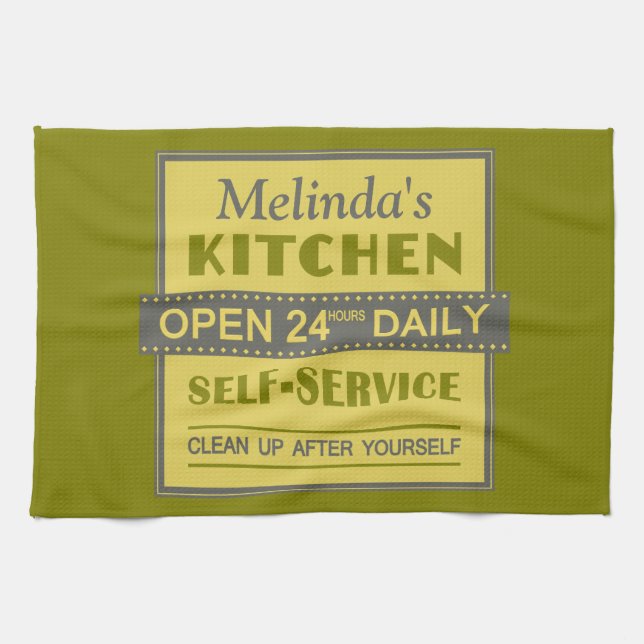 Köks - eget namn - handduk kökshandduk (Horisontell)