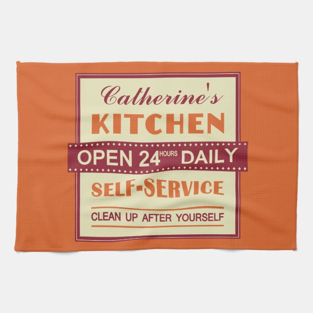 Köks - eget namn - handduk kökshandduk (Horisontell)