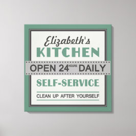 Köks - eget namn - kanvastryck