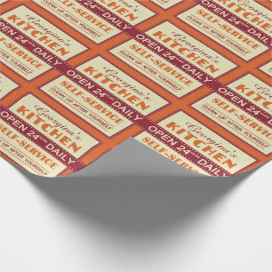 Köks - eget namn - papper förpackning presentpapper