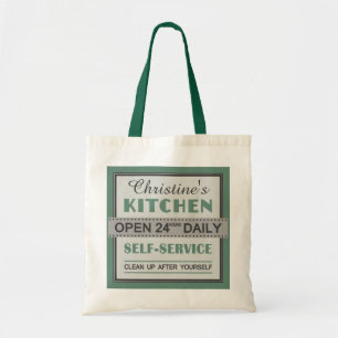 Köks - eget namn - tote bags tygkasse