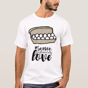 Köks för att koka äggsäsong med Kärlek T Shirt
