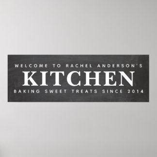 Köks för eget namn för kalktavla poster