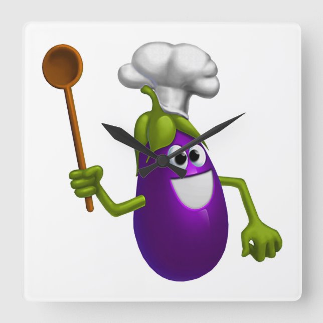 Köks Fyrkantig Klocka (Framsida)