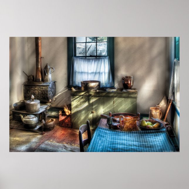 Köks - gammaldags kök poster (Framsidan)