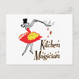 Köks Magician Anpassningsbar Retro Recept Card Vykort