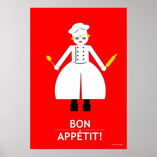 Köks Martzkin "Bon Appétit"! Poster (Framsidan)