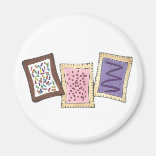 Köksbakverk Breakfast Toaster Pastry Pastries Magnet