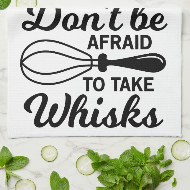 Köksband - Var inte rädd för att ta vispar! Kökshandduk (Vikta)