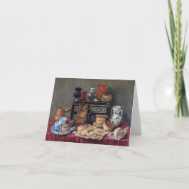 Köksbladet: Bowl, Kopp & Bread still Life Anteckningskort