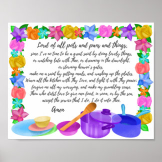 Köksbön Herren av Pots & Pans Wall Art Poster