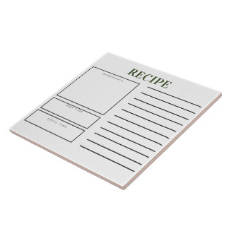 Köksbricka för mottagare kakelplatta