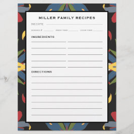 Köksbricka i färg | Binder-sida för familjerecept