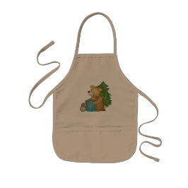 Köksbrickor för campingbjörn barnförkläde