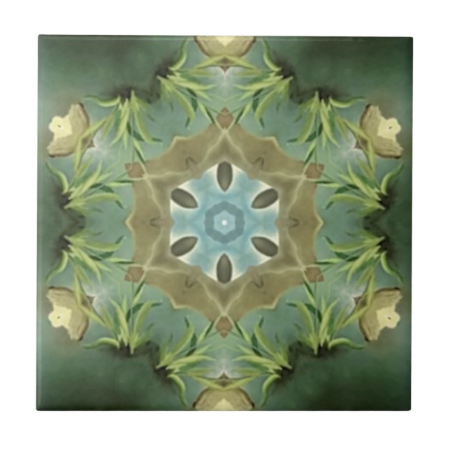 Köksbrickor/Kal Tuscan Grönt Färg 01 Kakelplatta (Framsidan)