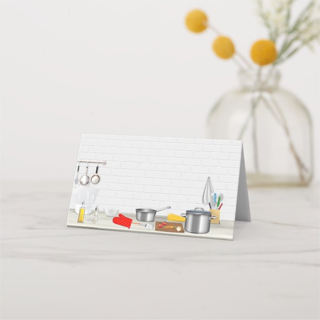 KöksChef Cooking Party Placeringskort (Framsida)