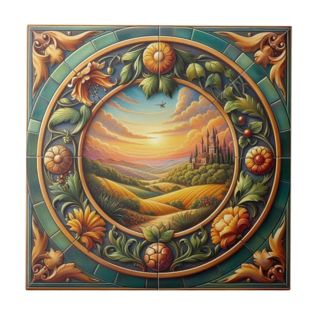 Köksdekorfärg Tile Tuscan Färg 04 5000X Kakelplatta (Framsidan)