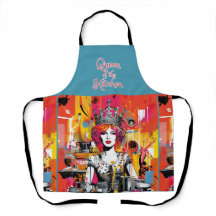 Köksdrottning" Pop Art Apron