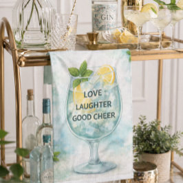 Köksduk | Gin & Tonic Citron Mint Kökspresent Kökshandduk