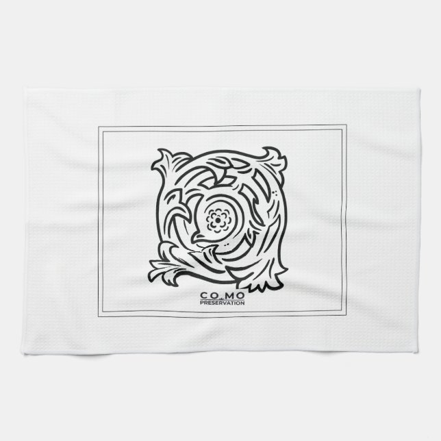 Köksduk med inre logodesign kökshandduk (Horisontell)