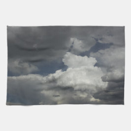 Köksduk med molnig himmel kökshandduk