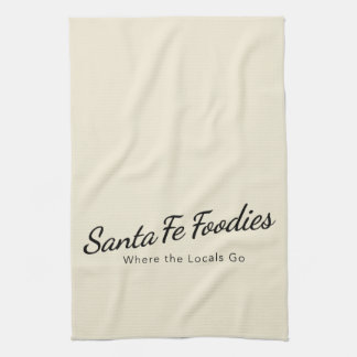 Köksduk med Santa Fe Foodies logotyp Kökshandduk